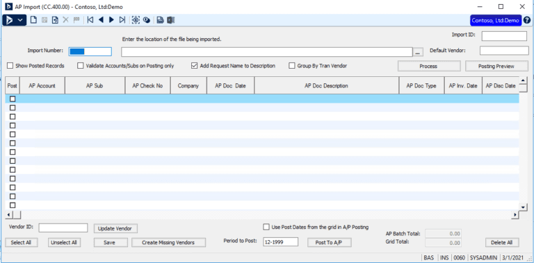 CSV format example showing Level0/Level1/Level4 structure for Dynamics SL