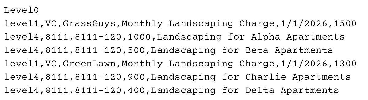 Dynamics SL CSV upload interface