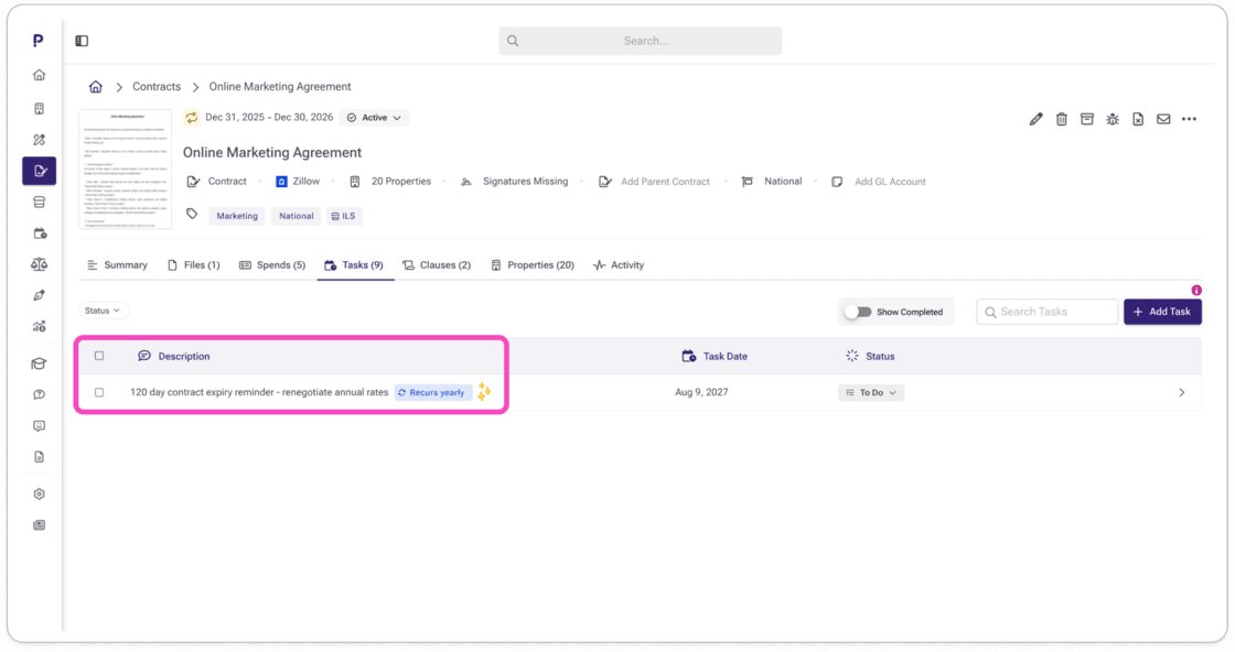 Pivott recurring tasks feature screenshot
