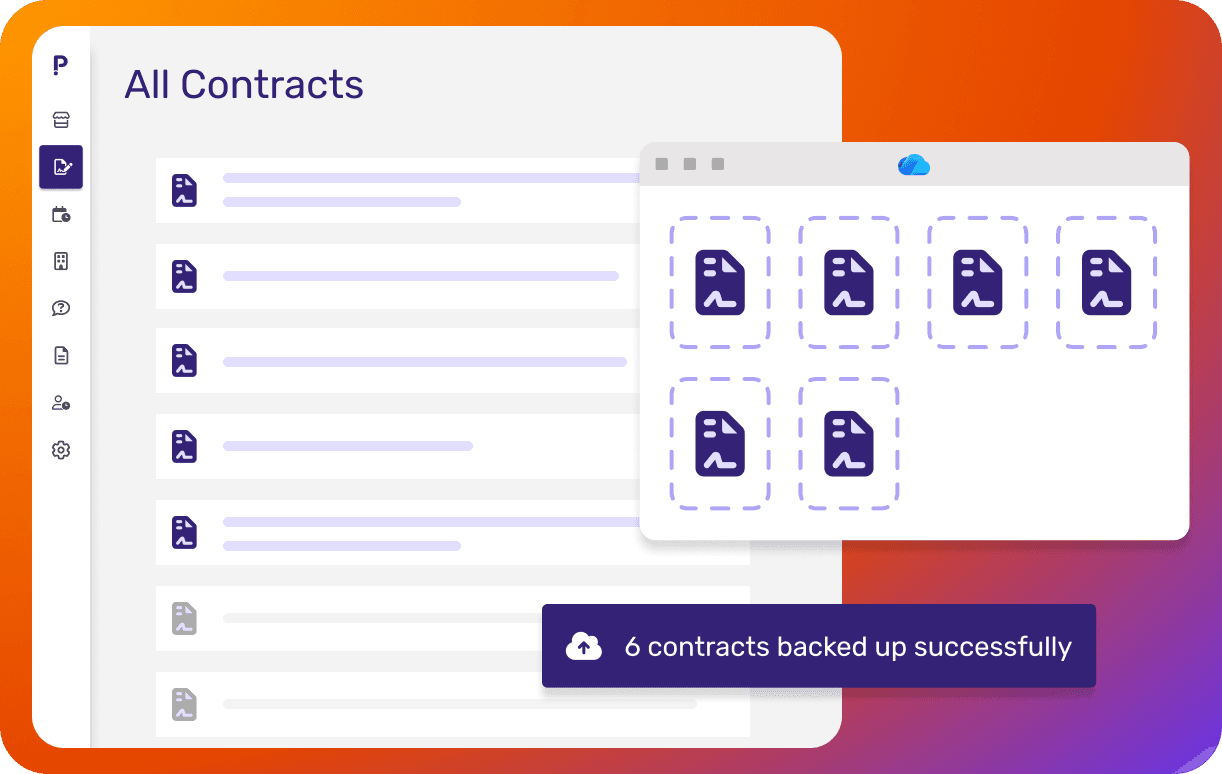 Pivott syncing uploaded contracts to SharePoint or Google Drive cloud storage