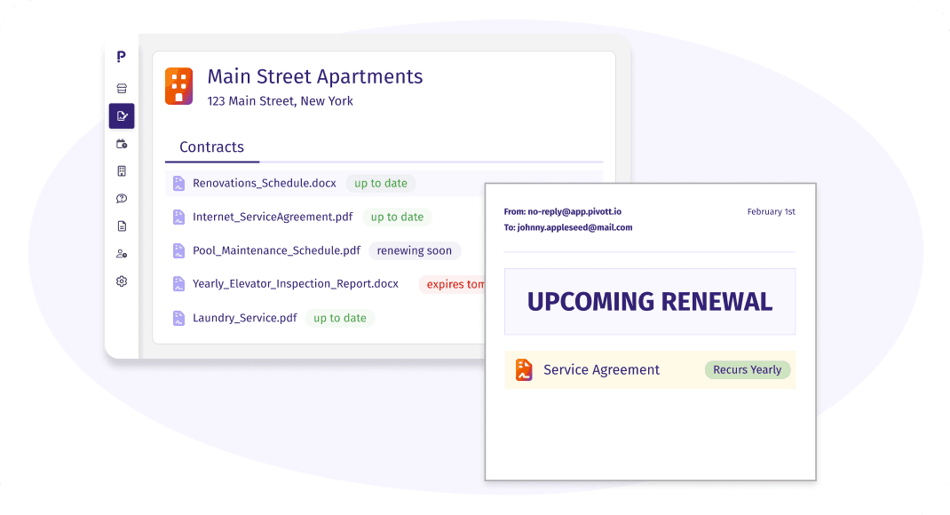 Recurring task renewal tracking